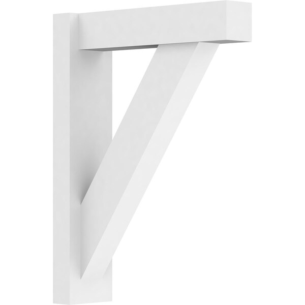 Ekena Millwork Traditional Architectural Grade PVC Outlooker with Block Ends, 5"W X 18"D X 24"H OUTP05X18X24TRA05 - main